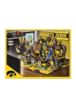 New 🎉 NCAA Iowa Hawkeyes Purebred Fans 500pc Puzzle-"A Real Nailbiter" by You The Fan 😀 -You The Fan Sales Belk 4355