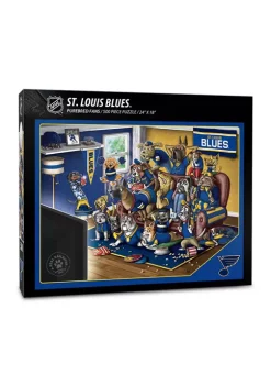 Wholesale 🧨 NHL St. Louis Blues Purebred Fans "A Real Nailbiter" 500 Piece Puzzle by You The Fan 🎁