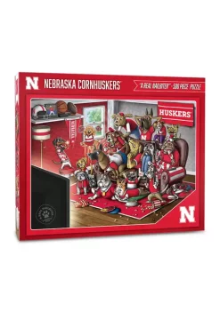 Hot Sale π NCAA Nebraska Cornhuskers Purebred Fans 500pc Puzzle-"A Real Nailbiter" by You The Fan π