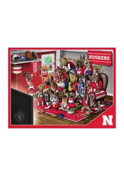 Hot Sale 🎉 NCAA Nebraska Cornhuskers Purebred Fans 500pc Puzzle-"A Real Nailbiter" by You The Fan 🛒 -You The Fan Sales Belk 4371