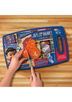 Discount ❤️ NCAA Kansas Jayhawks Retro Series Cutting Board by You The Fan ⭐ -You The Fan Sales Belk 4376