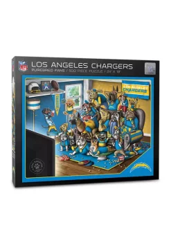 Flash Sale 👏 NFL Los Angeles Chargers Purebred Fans 500-Piece Puzzle-"A Real Nailbiter" by You The Fan 💯 -You The Fan Sales Belk 4381