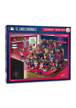 Hot Sale ✔️ MLB St. Louis Cardinals Purebred Fans 500 Piece Puzzle - "A Real Nailbiter" by You The Fan 🛒 -You The Fan Sales Belk 4385