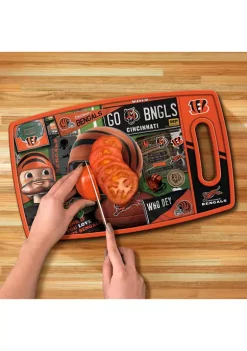Deals 🔥 NFL Cincinnati Bengals Retro Series Cutting Board by You The Fan ❤️ -You The Fan Sales Belk 4397
