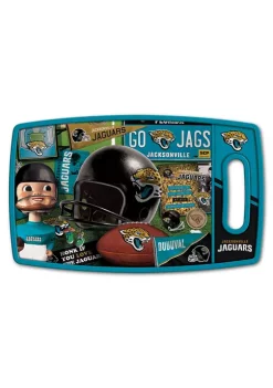 New ❤️ NFL Jacksonville Jaguars Retro Series Cutting Board by You The Fan 🥰 -You The Fan Sales Belk 4407