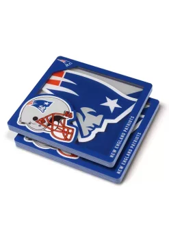 Cheapest ⭐ NFL New England Patriots 3D Logo Series Coasters by You The Fan 😉 -You The Fan Sales Belk 4411