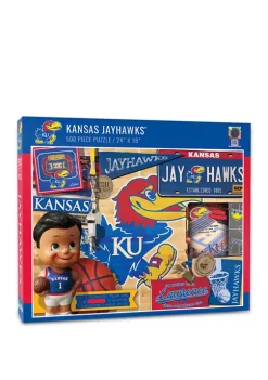 Deals 👍 NCAA Kansas Jayhawks Retro Series Puzzle - 500 Pieces by You The Fan 💯 -You The Fan Sales Belk 4469