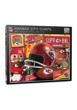 Cheapest ✔️ Kansas City Chiefs Retro Series Puzzle - 500 Pieces by You The Fan 🥰