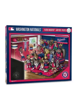 Coupon 🔔 MLB Washington Nationals Purebred Fans 500 Piece Puzzle - "A Real Nailbiter" by You The Fan 🤩 -You The Fan Sales Belk 4674