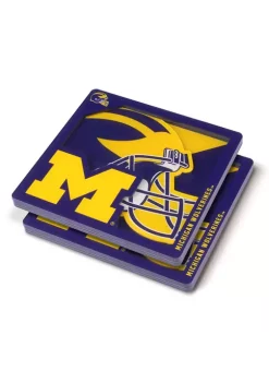 Promo 🔥 NCAA Michigan Wolverines 3D Logo Series Coasters by You The Fan 🧨 -You The Fan Sales Belk 4678