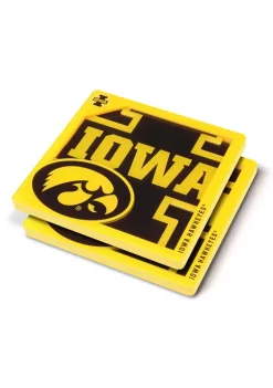 Budget 😀 NCAA Iowa Hawkeyes 3D Logo Series Coasters by You The Fan 👏 -You The Fan Sales Belk 4686