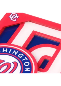 Discount ❤️ MLB Washington Nationals 3D Logo Series Coasters by You The Fan 🎉 -You The Fan Sales Belk 4689