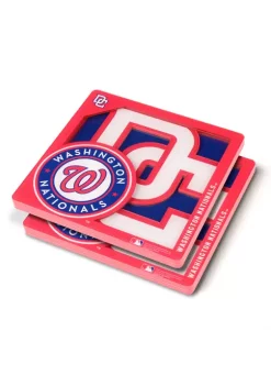 Discount ❤️ MLB Washington Nationals 3D Logo Series Coasters by You The Fan 🎉 -You The Fan Sales Belk 4690