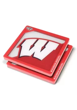 Hot Sale 😍 NCAA Wisconsin Badgers 3D Logo Series Coasters by You The Fan 😉 -You The Fan Sales Belk 4694