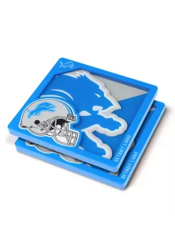 Cheap 🌟 NFL Detroit Lions 3D Logo Series Coasters by You The Fan ✔️ -You The Fan Sales Belk 4698