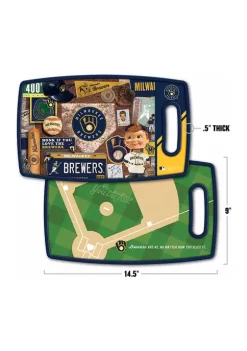 Deals 👍 MLB Milwaukee Brewers Retro Series Cutting Board by You The Fan 👏 -You The Fan Sales Belk 4714