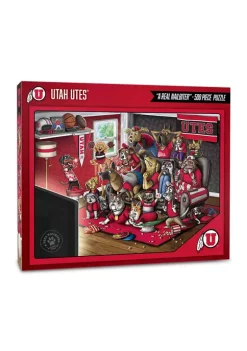 New 👍 NCAA Utah Utes Purebred Fans 500pc Puzzle-"A Real Nailbiter" by You The Fan ✨ -You The Fan Sales Belk 4734