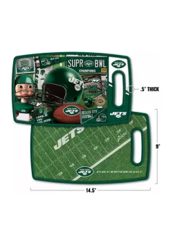 Hot Sale 🤩 NFL New York Jets Retro Series Cutting Board by You The Fan ✔️ -You The Fan Sales Belk 4753