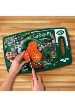 Hot Sale 🤩 NFL New York Jets Retro Series Cutting Board by You The Fan ✔️ -You The Fan Sales Belk 4755