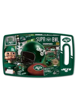 Hot Sale 🤩 NFL New York Jets Retro Series Cutting Board by You The Fan ✔️ -You The Fan Sales Belk 4756