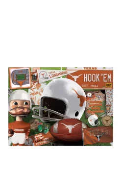 Discount 👍 NCAA Texas Longhorns Retro Series Puzzle - 500 Pieces by You The Fan 🧨 -You The Fan Sales Belk 4809