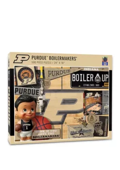 Best Pirce 👏 NCAA Purdue Boilermakers-BB Retro Series Puzzle - 500 Pieces by You The Fan 👏 -You The Fan Sales Belk 4869