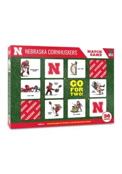 Best Sale 🔔 NCAA Nebraska Cornhuskers Licensed Memory Match Game by You The Fan 😉 -You The Fan Sales Belk 4914