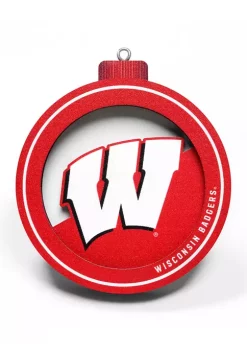 Wholesale 👍 NCAA Wisconsin Badgers 3D Logo Series Ornaments by You The Fan 🎉 -You The Fan Sales Belk 4986