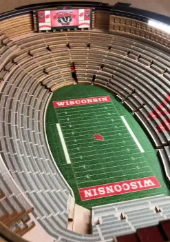 Outlet 🌟 NCAA Wisconsin Badgers 25-Layer StadiumViews Lighted End Table - Camp Randall Stadium by You The Fan 🧨 -You The Fan Sales Belk 5017