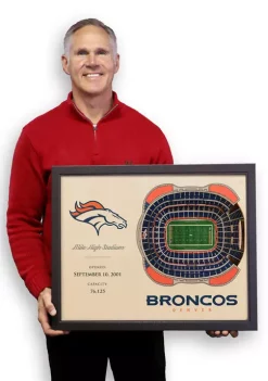 Flash Sale 😉 NFL Denver Broncos 25-Layer StadiumViews 3D Wall Art - Mile High Stadium by You The Fan 👏 -You The Fan Sales Belk 5026