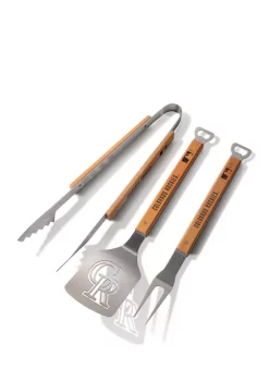 Cheap 😉 MLB Colorado Rockies Classic Series 3-Piece BBQ Set by You The Fan ✨ -You The Fan Sales Belk 5118