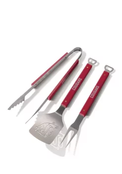 Cheapest 🌟 NCAA Washington State Cougars Spirit Series 3 Piece BBQ Set by You The Fan 🤩 -You The Fan Sales Belk 5174