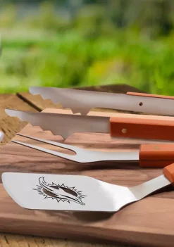 Best Pirce 🧨 NFL Miami Dolphins Classic Series 3 Piece BBQ Set by You The Fan ⌛ -You The Fan Sales Belk 5202