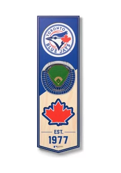 New 🛒 MLB Toronto Blue Jays 3D Stadium Banner-6x19 by You The Fan 🥰