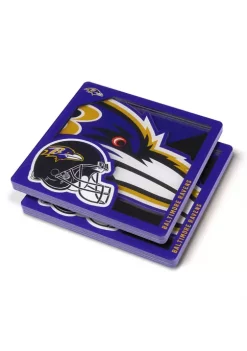 Hot Sale 🛒 NFL Baltimore Ravens 3D Logo Series Coasters by You The Fan ❤️ -You The Fan Sales Belk 5306