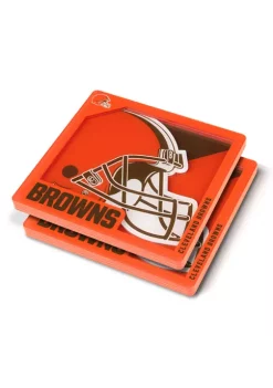 Deals 🎉 NFL Cleveland Browns 3D Logo Series Coasters by You The Fan 🤩 -You The Fan Sales Belk 5314
