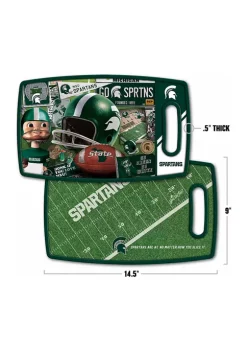 Hot Sale 👏 NCAA Michigan State Spartans Retro Series Cutting Board by You The Fan 👍 -You The Fan Sales Belk 5328