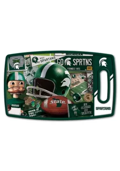 Hot Sale 👏 NCAA Michigan State Spartans Retro Series Cutting Board by You The Fan 👍 -You The Fan Sales Belk 5331