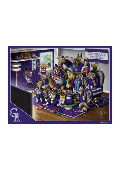 Budget 🔔 MLB Colorado Rockies Purebred Fans 500 Piece Puzzle - "A Real Nailbiter" by You The Fan 🔔 -You The Fan Sales Belk 5346