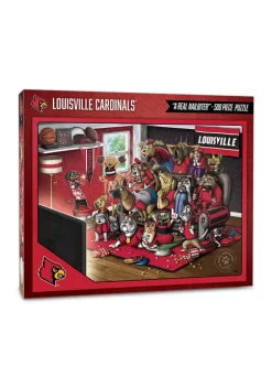 Top 10 🥰 NCAA Louisville Cardinals Purebred Fans 500pc Puzzle-"A Real Nailbiter" by You The Fan 😍