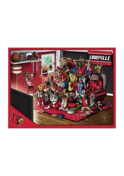 Top 10 🥰 NCAA Louisville Cardinals Purebred Fans 500pc Puzzle-"A Real Nailbiter" by You The Fan 😍 -You The Fan Sales Belk 5350