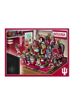 Budget 🔥 NCAA Indiana Hoosiers Purebred Fans 500 Piece Puzzle-"A Real Nailbiter" by You The Fan 🎉 -You The Fan Sales Belk 5354