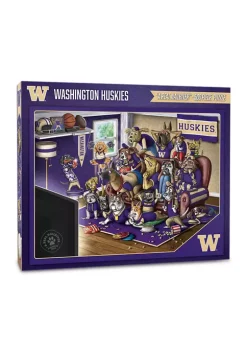 Cheap 🧨 NCAA Washington Huskies Purebred Fans 500pc Puzzle-"A Real Nailbiter" by You The Fan 😉 -You The Fan Sales Belk 5359