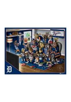 Deals 🌟 MLB Detroit Tigers Purebred Fans 500 Piece Puzzle - "A Real Nailbiter" by You The Fan ❤️ -You The Fan Sales Belk 5366