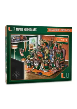 Cheap 🔥 Miami (FL) Hurricanes NCAA Miami Hurricanes Purebred Fans 500pc Puzzle-"A Real Nailbiter" by You The Fan ⭐ -You The Fan Sales Belk 5375