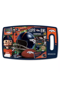 Budget 💯 NFL Denver Broncos Retro Series Cutting Board by You The Fan 🥰 -You The Fan Sales Belk 5406