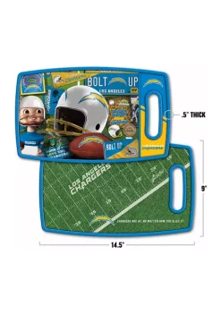 Discount ✔️ NFL Los Angeles Chargers Retro Series Cutting Board by You The Fan 👏 -You The Fan Sales Belk 5423
