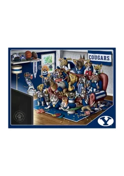 Best deal 🤩 NCAA BYU Cougars Purebred Fans 500pc Puzzle-"A Real Nailbiter" by You The Fan 🌟 -You The Fan Sales Belk 5438