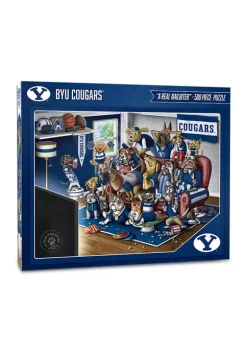 Best deal 🤩 NCAA BYU Cougars Purebred Fans 500pc Puzzle-"A Real Nailbiter" by You The Fan 🌟 -You The Fan Sales Belk 5439