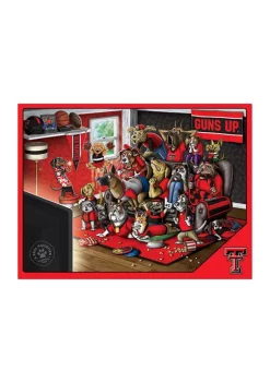 Budget 👏 NCAA Texas Tech Red Raiders Purebred Fans 500 Piece Puzzle-"A Real Nailbiter" by You The Fan ⭐ -You The Fan Sales Belk 5454